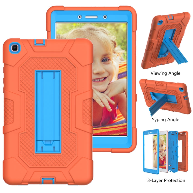 Contrast Color Robot Shockproof Silicone + PC Protective Case with Holder������������������������...