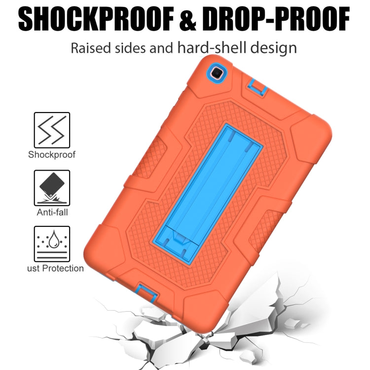 Contrast Color Robot Shockproof Silicone + PC Protective Case with Holder������������������������...