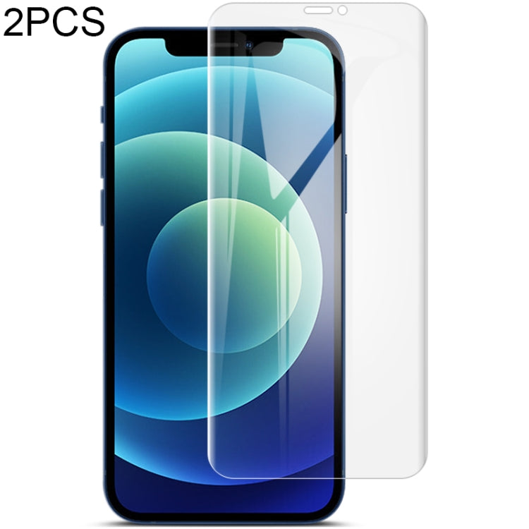 2 PCS IMAK 0.15mm Curved Full Screen Protector Hydrogel Film Front Protector, For iPhone 12 Pro M...