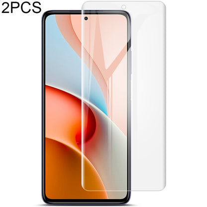 2 PCS IMAK 0.15mm Curved Full Screen Protector Hydrogel Film Front Protector, For iPhone 12 Pro M...