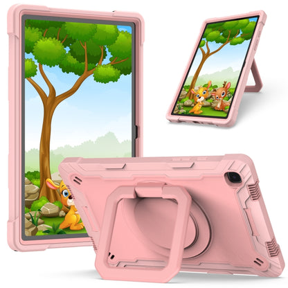 Contrast Color Shockproof Robot Silicone + PC Case with Wristband Holder