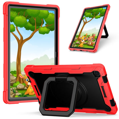 Contrast Color Shockproof Robot Silicone + PC Case with Wristband Holder