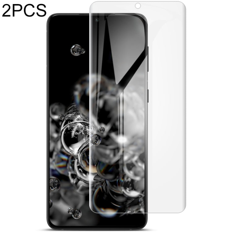 2 PCS IMAK Curved Full Screen Hydrogel Film, For Samsung Galaxy S21 5G, For Samsung Galaxy S21+ 5...