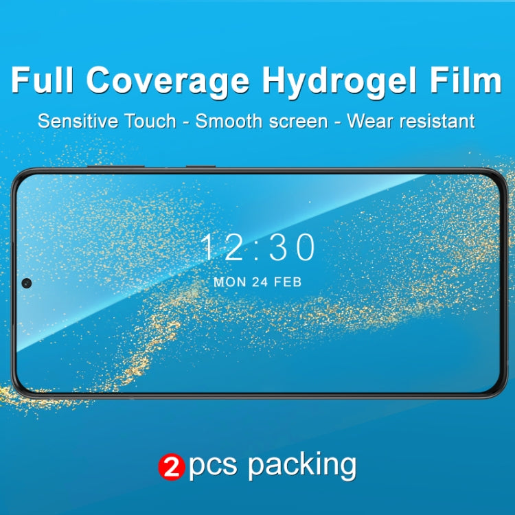 2 PCS IMAK Curved Full Screen Hydrogel Film, For Samsung Galaxy S21 5G, For Samsung Galaxy S21+ 5...