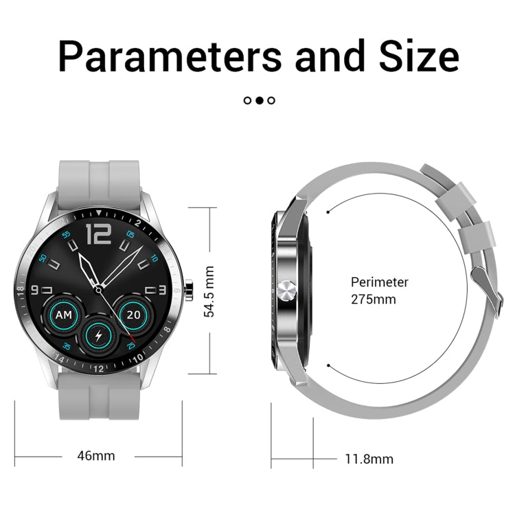G20 1.3 inc IPS Color Screen IP67 Waterproof Smart Watch, Support Blood Oxygen Monitoring / Sleep...