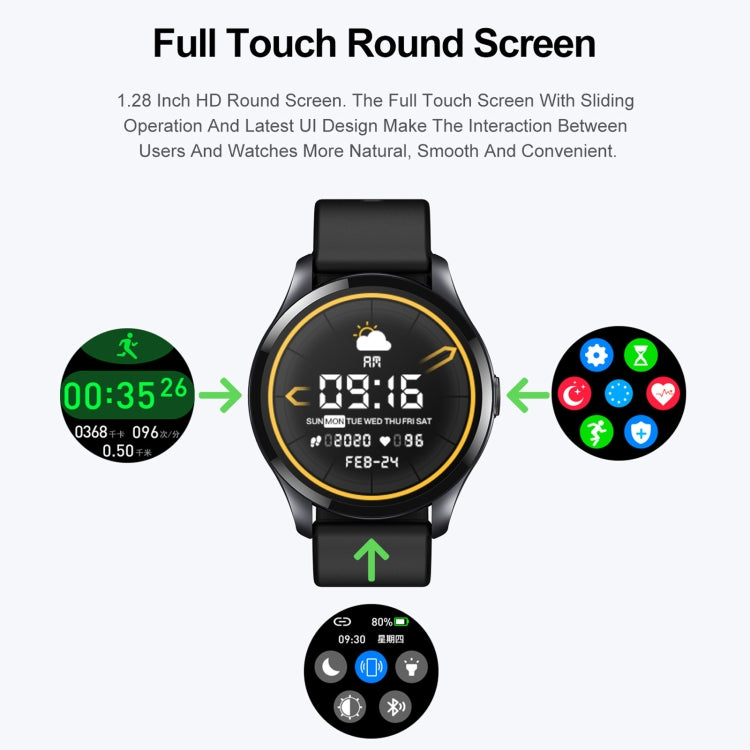 T88 1.28 inch TFT Color Screen Smart Watch