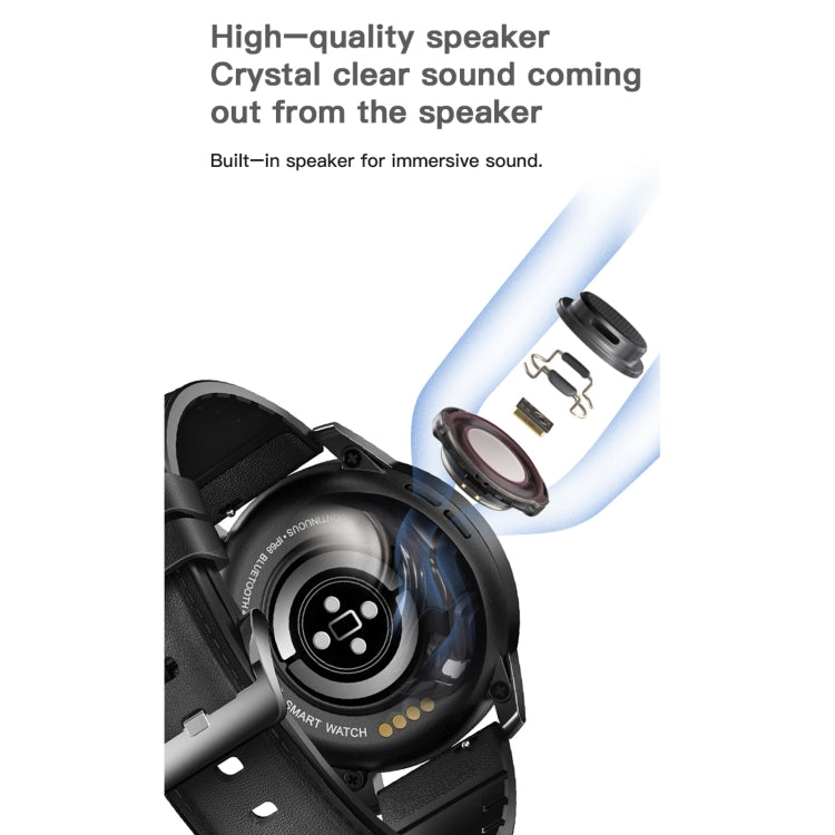MX12 1.3 inch IPS Color Screen IP68 Waterproof Smart Watch, Support Bluetooth Call / Sleep Monito...