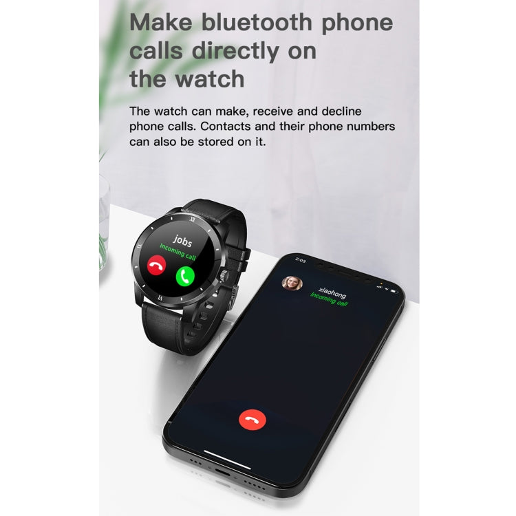 MX12 1.3 inch IPS Color Screen IP68 Waterproof Smart Watch, Support Bluetooth Call / Sleep Monito...