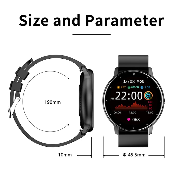 ZL02 1.28 inch Touch Screen IP67 Waterproof Smart Watch