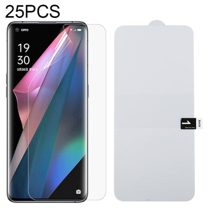 25 PCS Full Screen Protector Explosion-proof Hydrogel Film, For OPPO Find X3 Pro (25 PCS)��������...