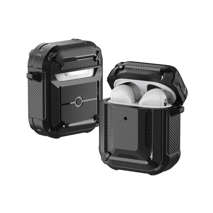 Wireless Earphones Shockproof Diamond Square Pattern Silicone Protective Case, For AirPods 1/2���...