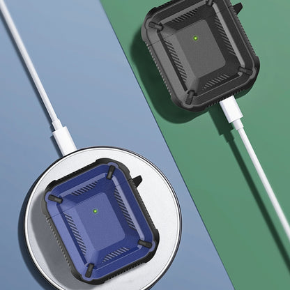 Wireless Earphones Shockproof Diamond Square Pattern Silicone Protective Case, For AirPods 1/2���...