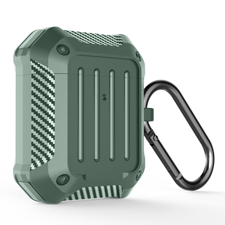 Wireless Earphones Shockproof Carbon Fiber Luggage TPU Protective Case, For AirPods 1/2����������...