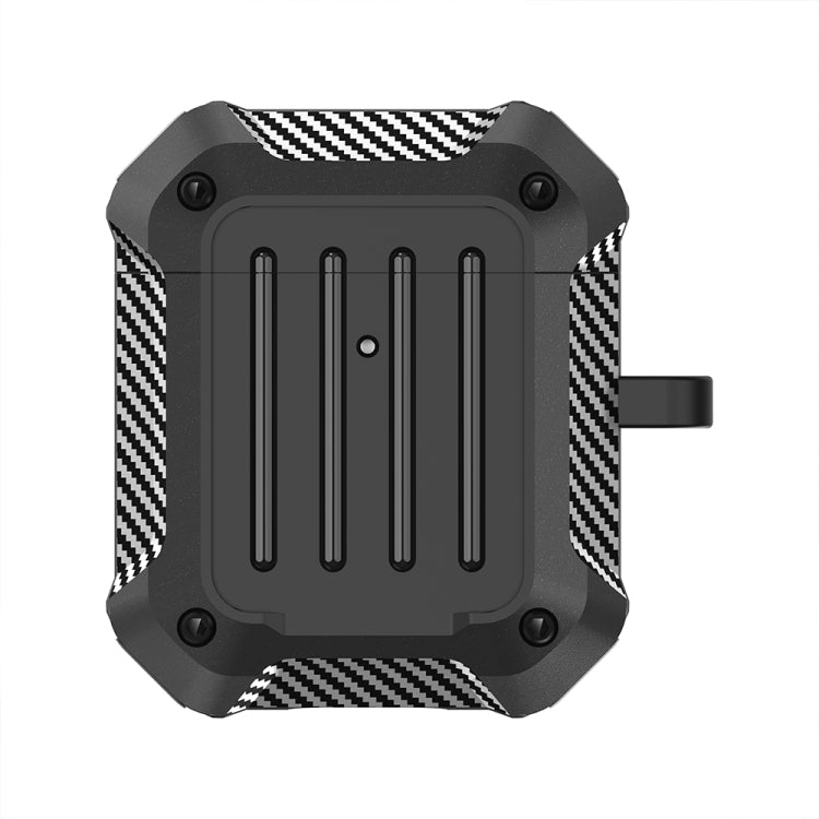 Wireless Earphones Shockproof Carbon Fiber Luggage TPU Protective Case, For AirPods 1/2����������...