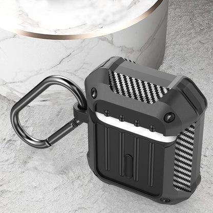 Wireless Earphones Shockproof Carbon Fiber Luggage TPU Protective Case, For AirPods 1/2����������...