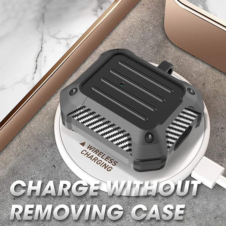 Wireless Earphones Shockproof Carbon Fiber Luggage TPU Protective Case, For AirPods 1/2����������...