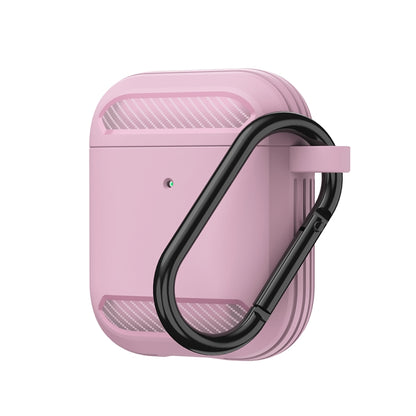 Wireless Earphones Shockproof Carbon Fiber Armor TPU Protective Case, For AirPods 1/2������������...