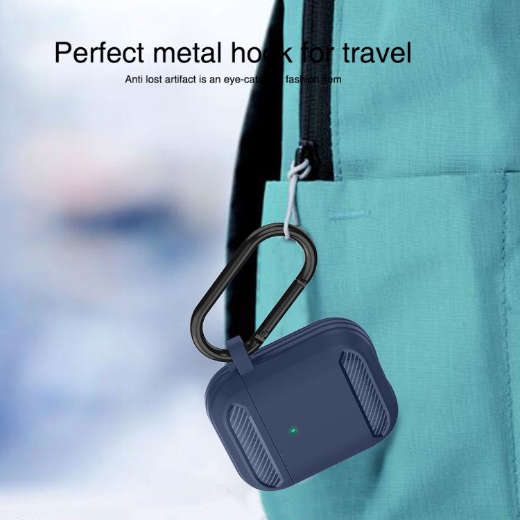 Wireless Earphones Shockproof Carbon Fiber Armor TPU Protective Case, For AirPods 1/2������������...