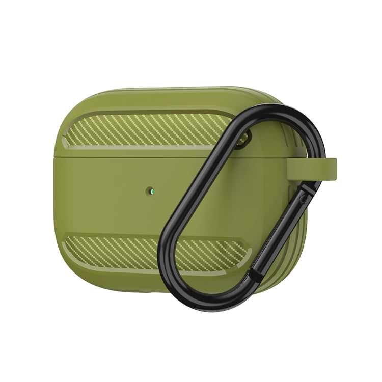 Wireless Earphones Shockproof Carbon Fiber Armor TPU Protective Case, For AirPods 1/2������������...