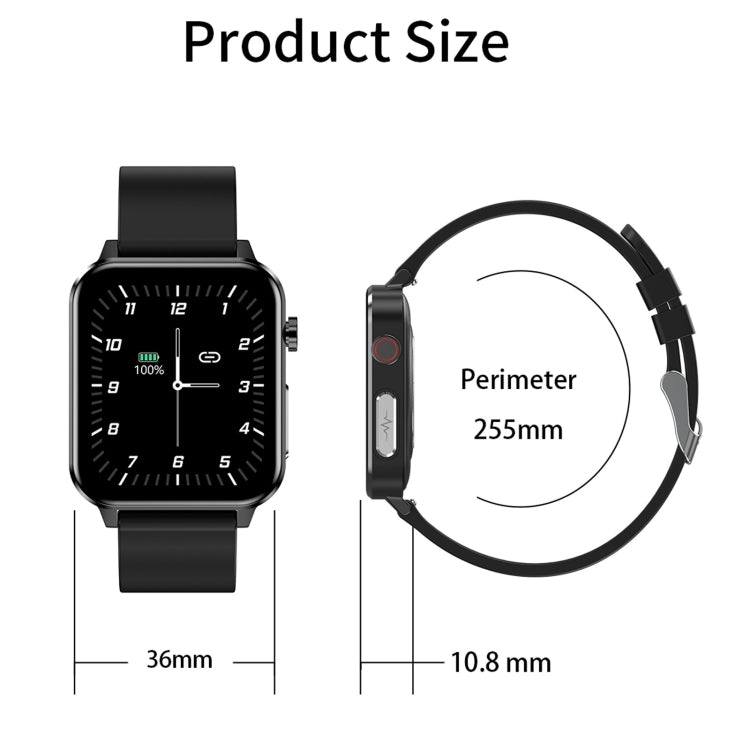 E86 1.7 inch TFT Color Screen IP68 Waterproof Smart Watch, Support Blood Oxygen Monitoring / Body...