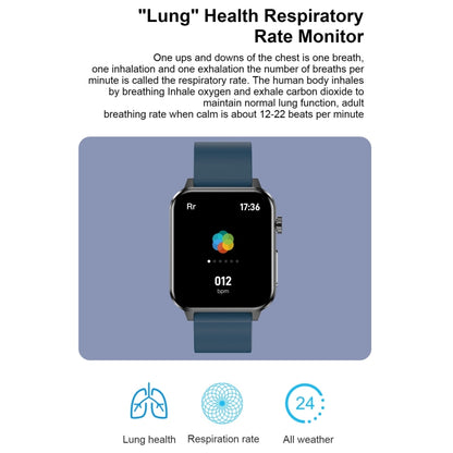 E86 1.7 inch TFT Color Screen IP68 Waterproof Smart Watch, Support Blood Oxygen Monitoring / Body...