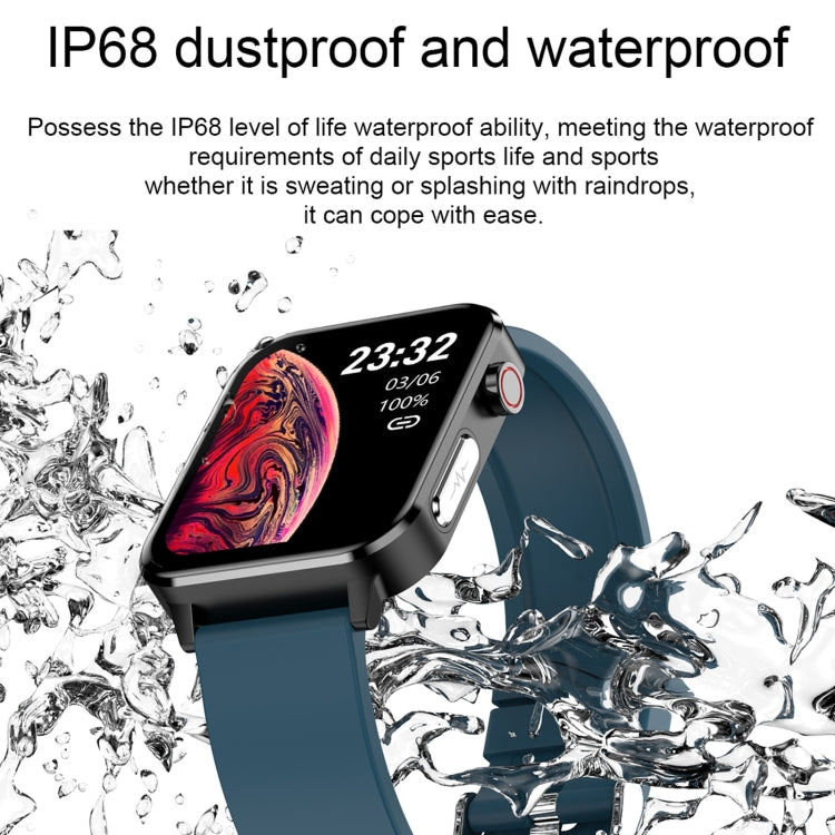 E86 1.7 inch TFT Color Screen IP68 Waterproof Smart Watch, Support Blood Oxygen Monitoring / Body...