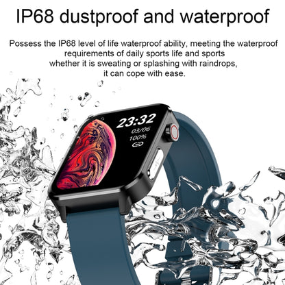E86 1.7 inch TFT Color Screen IP68 Waterproof Smart Watch, Support Blood Oxygen Monitoring / Body...