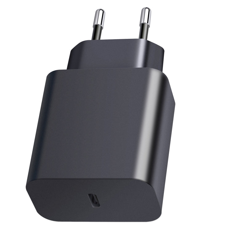 XY PD 25W USB-C / Type-C Single-port Travel Charger for Samsung Devices Fast Charging, EU Plug