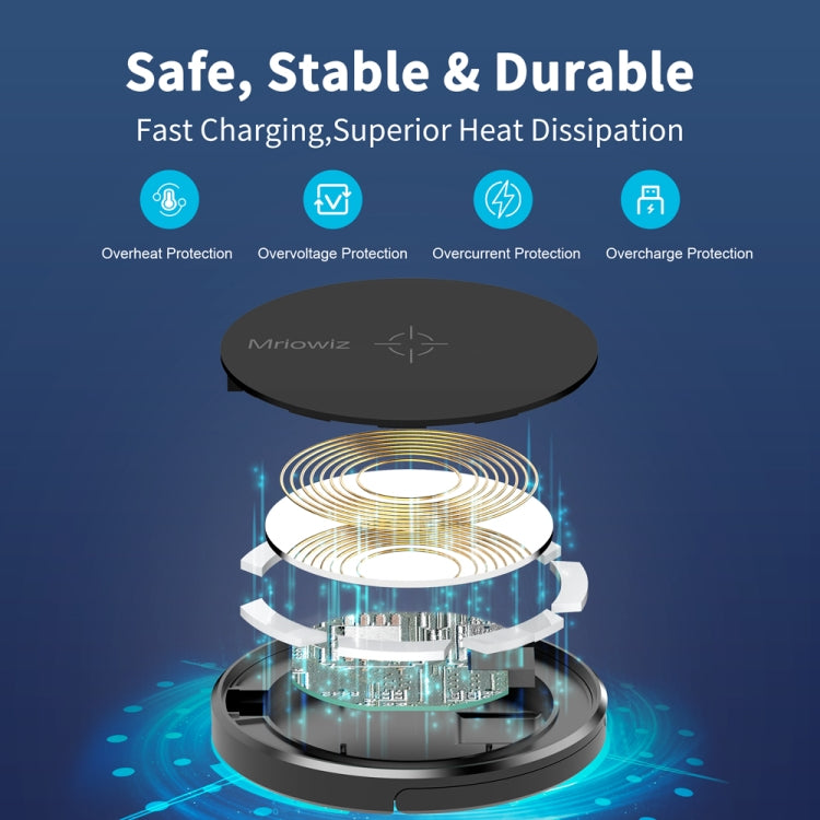 Mriowiz M-2001W Desktop MagSafe Magnetic Wireless Charger