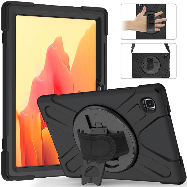 Shockproof Colorful Silicone + PC Protective Case with Holder & Shoulder Strap & Hand Strap