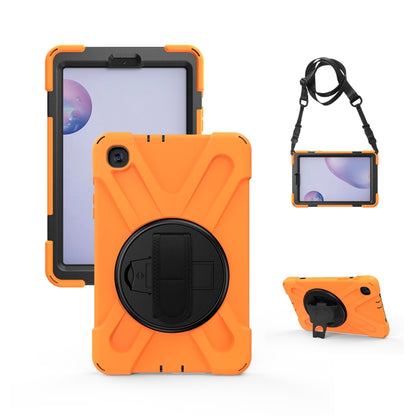 Shockproof Colorful Silicone + PC Protective Case with Holder & Shoulder Strap & Hand Strap