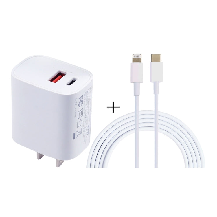 20W USB-C / Type-C + USB Ports Charger with 100W Type-C to 8 Pin Fast Charging Cable�������������...