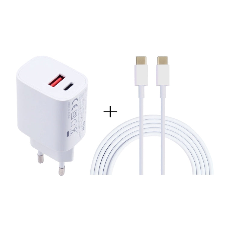 20W USB-C / Type-C + USB Ports Charger with 100W Type-C to Type-C Fast Charging Cable������������...