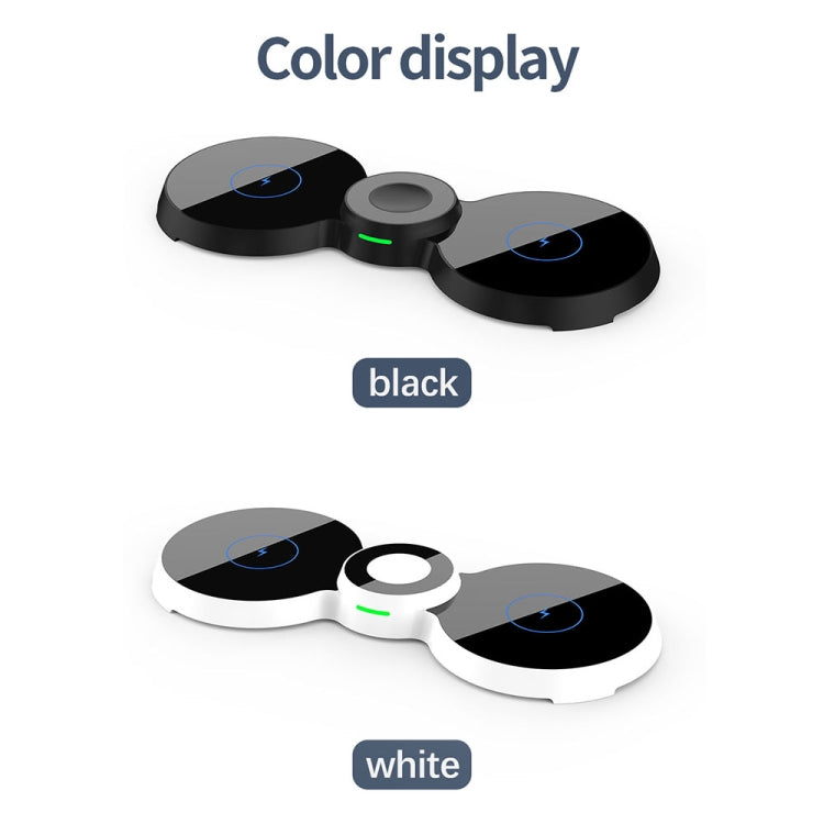 H20 15W 3 in 1 Glasses-shaped Magnetic Wireless Charger