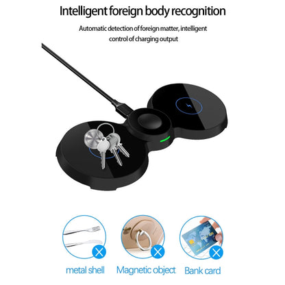 H20 15W 3 in 1 Glasses-shaped Magnetic Wireless Charger