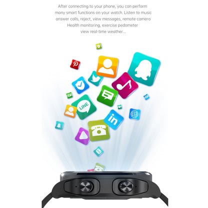 GT69 1.3 inch Touch Screen Bluetooth Earphone Smart Watch