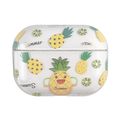 Bronzing Fruit Pattern PC Earphone Hard Protective Case, For AirPods 1 / 2, For AirPods Pro