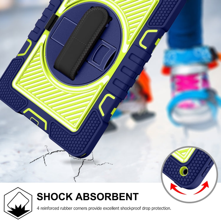 360 Degree Rotation Contrast Color Shockproof Silicone + PC Case with Holder & Hand Grip Strap & ...