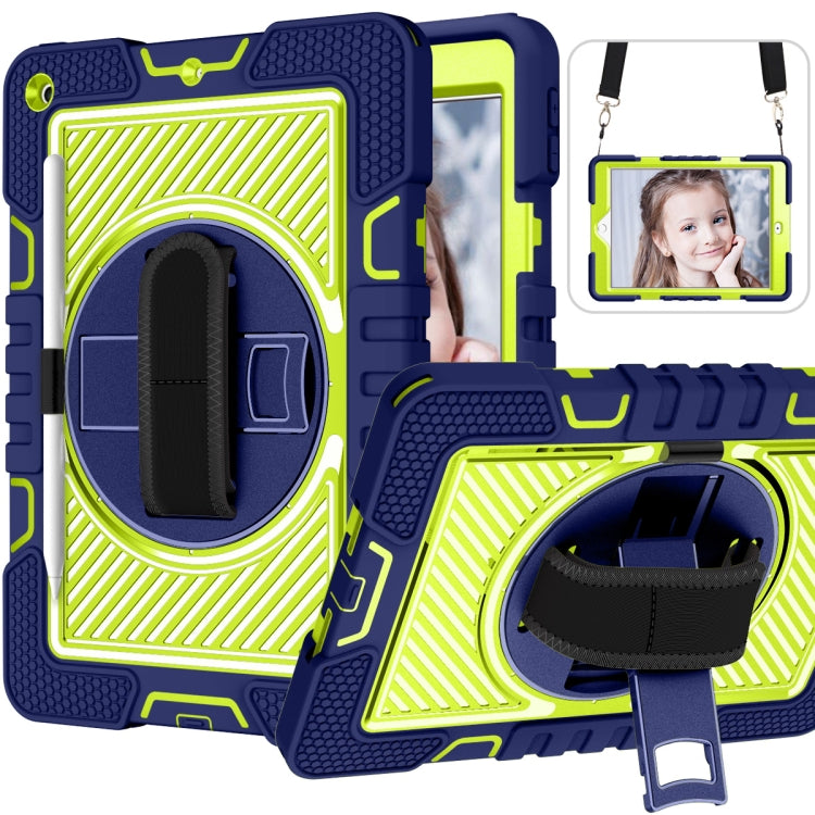 360 Degree Rotation Contrast Color Shockproof Silicone + PC Case with Holder & Hand Grip Strap & ...