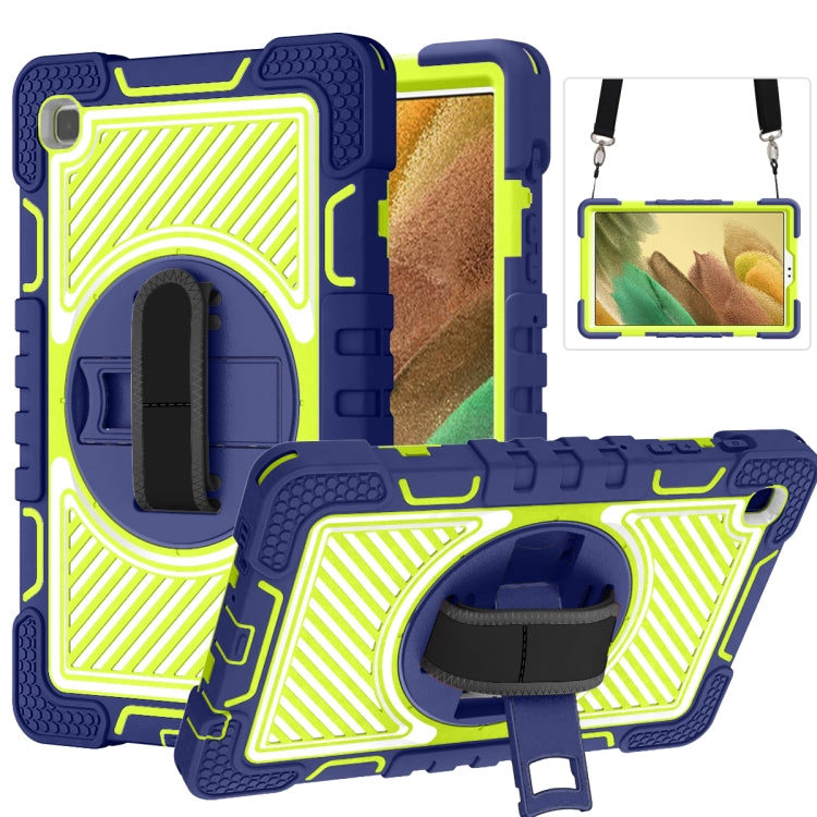 360 Degree Rotation Contrast Color Shockproof Silicone + PC Case with Holder & Hand Grip Strap & ...