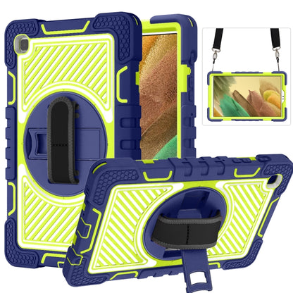 360 Degree Rotation Contrast Color Shockproof Silicone + PC Case with Holder & Hand Grip Strap & ...