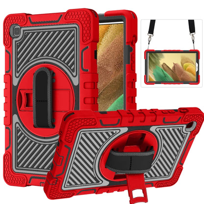 360 Degree Rotation Contrast Color Shockproof Silicone + PC Case with Holder & Hand Grip Strap & ...