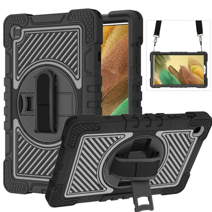 360 Degree Rotation Contrast Color Shockproof Silicone + PC Case with Holder & Hand Grip Strap & ...
