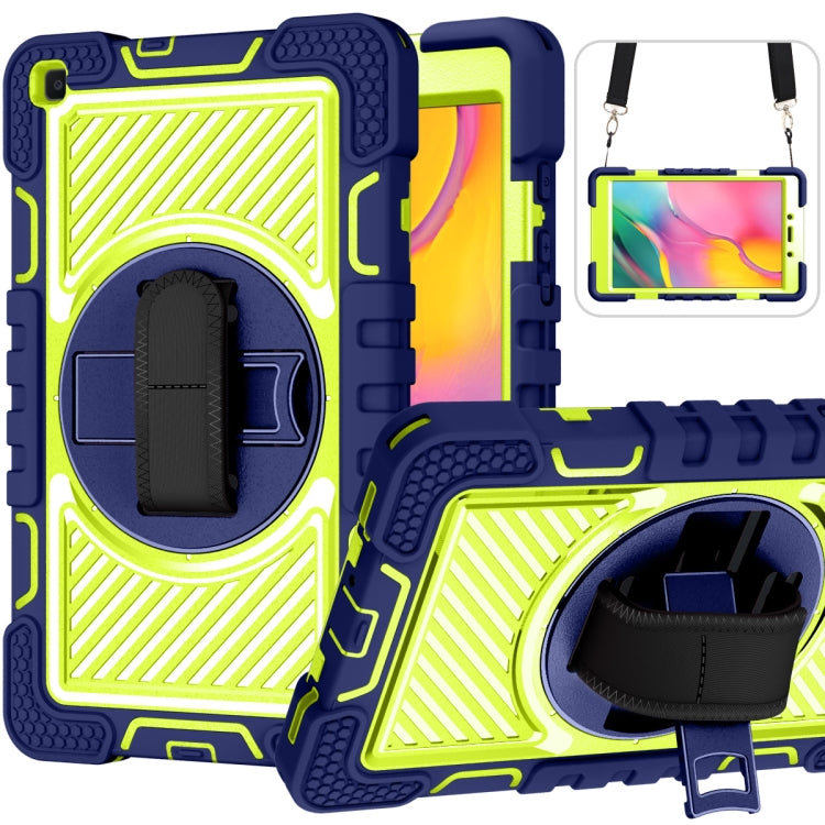 360 Degree Rotation Contrast Color Shockproof Silicone + PC Case with Holder & Hand Grip Strap & ...