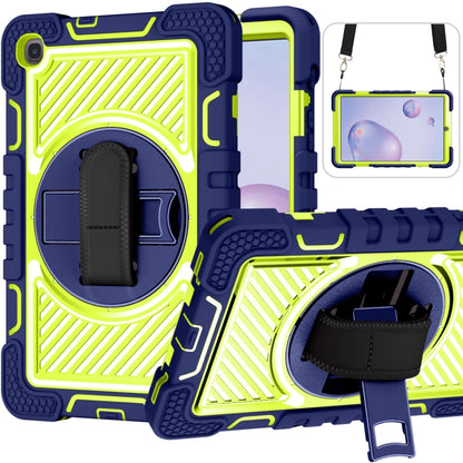 360 Degree Rotation Contrast Color Shockproof Silicone + PC Case with Holder & Hand Grip Strap & ...