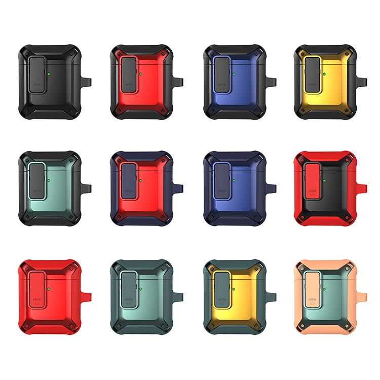 Wireless Earphones Shockproof Bumblebee Silicone Protective Case with Switch, For AirPods 1/2����...