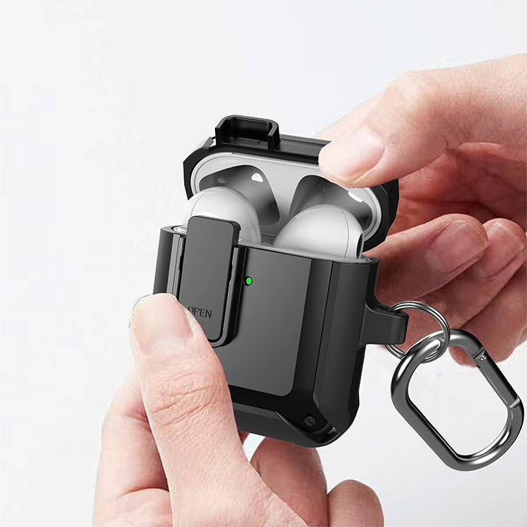 Wireless Earphones Shockproof Bumblebee Silicone Protective Case with Switch, For AirPods 1/2����...