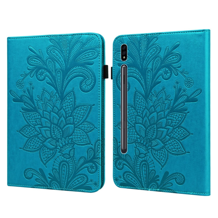 Lace Flower Embossing Pattern Horizontal Flip Leather Case with Holder & Card Slots & Wallet & Ph...