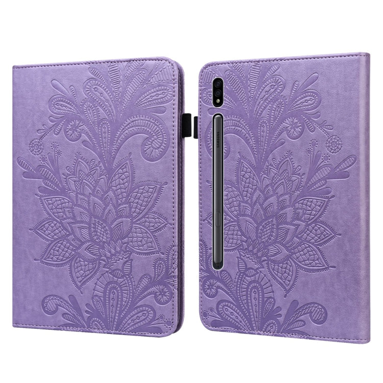 Lace Flower Embossing Pattern Horizontal Flip Leather Case with Holder & Card Slots & Wallet & Ph...