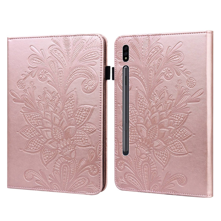 Lace Flower Embossing Pattern Horizontal Flip Leather Case with Holder & Card Slots & Wallet & Ph...